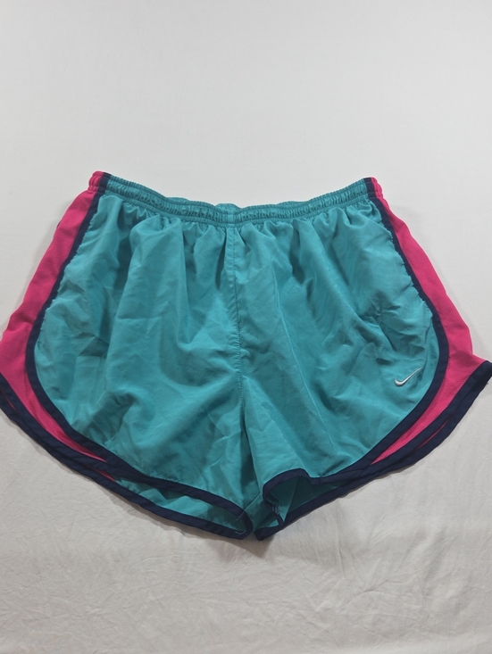 Nike Pants - Nike Women’s Teal Pink & Navy Trim Athletic Shorts Casual Work Out Lined Large